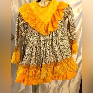 Meriche, Made in Spain, NWT long sleeve ruffle dress